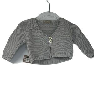 NWT Carmina gray cardigan size 9 months